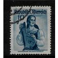 AUSTRIA 1948 PROVINCIAL COSTUMES 10g BLUE SG 11...