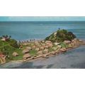 Serua Island Atoll Village Aerial Fiji Postcard