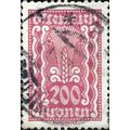 AUSTRIA, Ear of corn, pink 1922, 200kr
