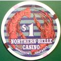 Northern Belle. $1 Casino Chip. Ontario, Canada...