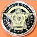 Police Prayer. Challenge Coin. 1.75". 10c.