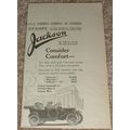 1913 Jackson Car Ad, Consider Comfort NICE!!