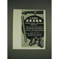 1933 Carl Zeiss Spotting Scopes, Rifle Scopes and Binoculars Ad