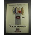 1984 Now Cigarettes Ad - We've Got Your Number