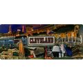 Cleveland Ohio Foil Panoramic Fridge Magnet