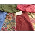 S4 100% Silk Scrap Fabric Lot Material Reclaime...