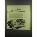 1949 Caribe Hilton Hotel Ad - Gem of the Caribbean