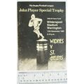 1983 programme Widnes v. St. Helens, JPS Trophy...