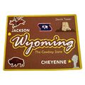 Wyoming The Cowboy State Foil Fridge Magnet