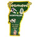Vermont The Green Mountain State Foil Fridge Ma...