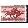 Australia Sg327 5s Aboriginal Stockman Mounted Mint (G243)