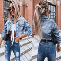 industry willow nail jacket top denim jacket Fa...