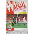 1993 programme Walsall v. Crewe Alexandra, 11/9