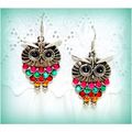Sale Tibetan Hill Tribe Owl Crystal Silver Plat...