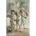 Antique Greetings Postcard 1914 - Joyous Be You...
