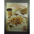 2001 Post Cinna-Cluster Raisin Bran Cereal Ad