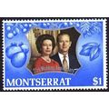 Montserrat 1972 Royal Silver Wedding $1 Unmount...