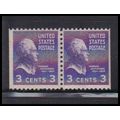 807 3c Thomas Jefferson Fine MNH BPS Hor Pair K...