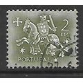 PORTUGAL 1953 2E DARK GREY MEDIEVAL KNIGHT SG 1...