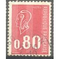 France 1974 - 0.80f red - Marianne - used 3