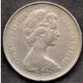 Coins. Decimal 1969 Elizabeth II. 5 New Pence.