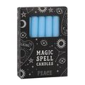 Candles - Set of 12 Light Blue 'Peace' Spell Ca...