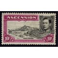 Ascension KGVI 1938 10s Black & Bright Purple M...