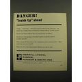 1966 Merrill Lynch Ad - Danger! Inside Tip Ahead