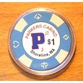 PARKERS $1. Casino Chip - SHORELINE, WASHINGTON...