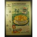 1950 Kellogg's Corn Flakes Cereal Ad - Oh, what a beautiful breakfast