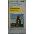 1979 OS Routemaster Map Sheet 8 South West Engl...