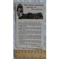 vintage postcard The Queen Mothers Letter To Th...