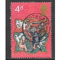 GB CHRISTMAS 1970 4d cds USED SOUTHGATE N14 POS...