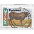 ZIMBABWE 1997 CATTLE BREEDS MASHONA 45c USED