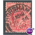 GB stamps 1902-10 KEV11 - 1d SG219 Horsham 1