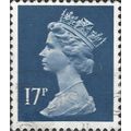 GB, QE II, Machin, dark blue 1990, 17p, #2