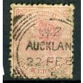New Zealand QV 1882 sg193 1/- perf 12 x 11½ wmk...
