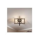 Hunter Woodburn 15 in. 4-Light Brushed Nickel F...