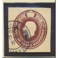 Great Britain Stamp, KGV Cut Square, Used, 1 1/...