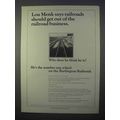 1966 Burlington Railroad Ad - Lou Menk Says