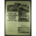 1978 Princess 2200 HLS Car Ad - Show the Foreigners