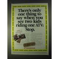 1998 Honda ATVs Ad - When You See Two Kids Riding