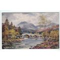 Old Bridge of Dee Art by Melvin Rennie Postcard...