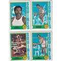 FOUR 1974-75 Topps Virginia Squires cards 198, ...