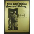 1967 Woolmark Austin Reed Two-Piece Suit Ad - You can't fake the real thing
