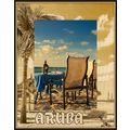 Aruba Laser Engraved Wood Picture Frame Portrai...