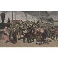 Savitsky Russian Soviet Train Riot At Station O...
