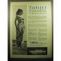 1957 Matson Lines Cruise Ad - Tahiti first stop on Mastson's new South Pacific