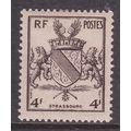 France 1945 Arms of Strasbourg 4f Mint Hung SG ...
