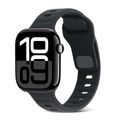 Square Buckle Stripes Silicone Watch Band, For ...